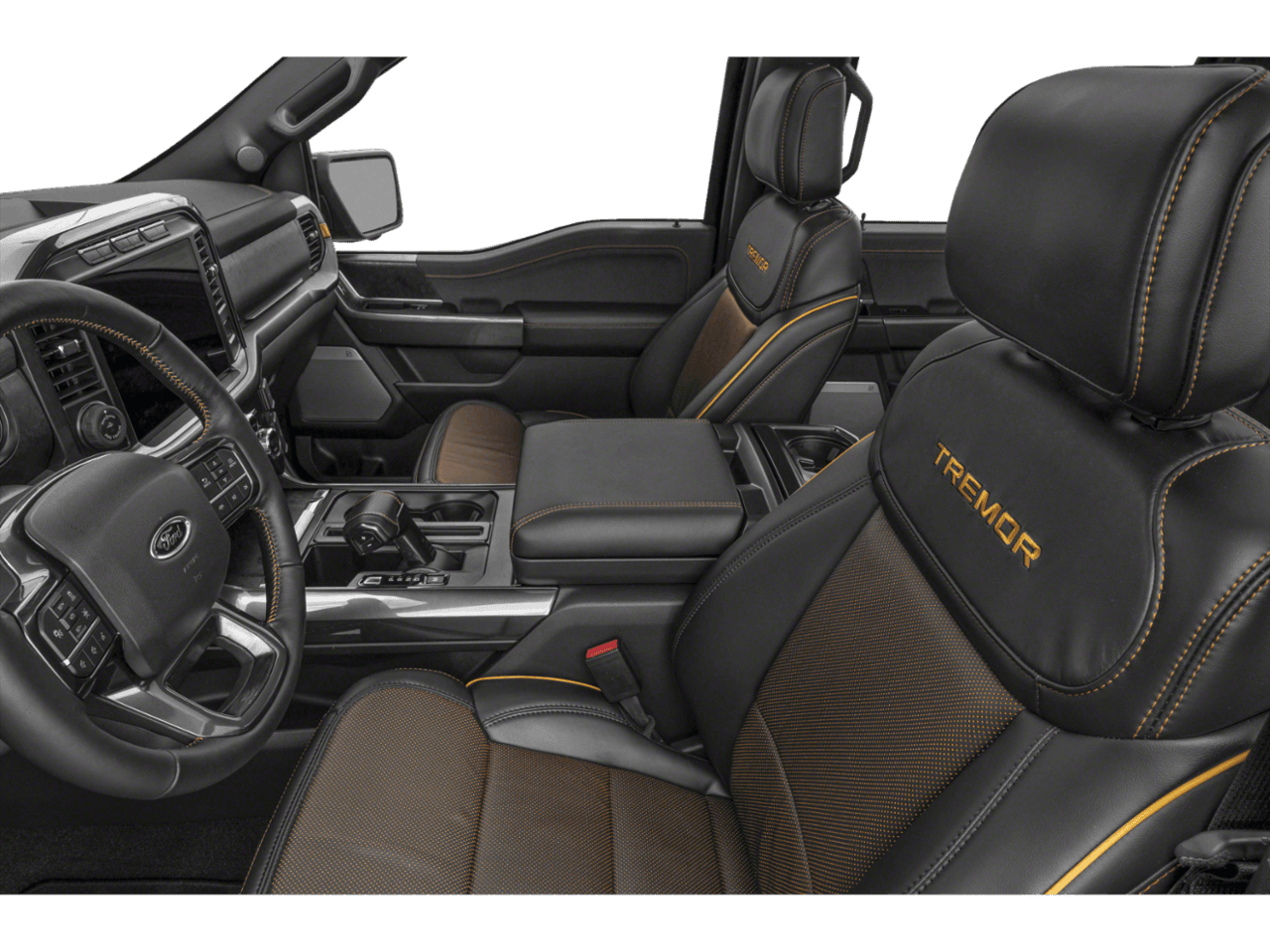 2021 Ford F-150 Tremor - Interior Driver's Side with Door Open, Front Seat Feature