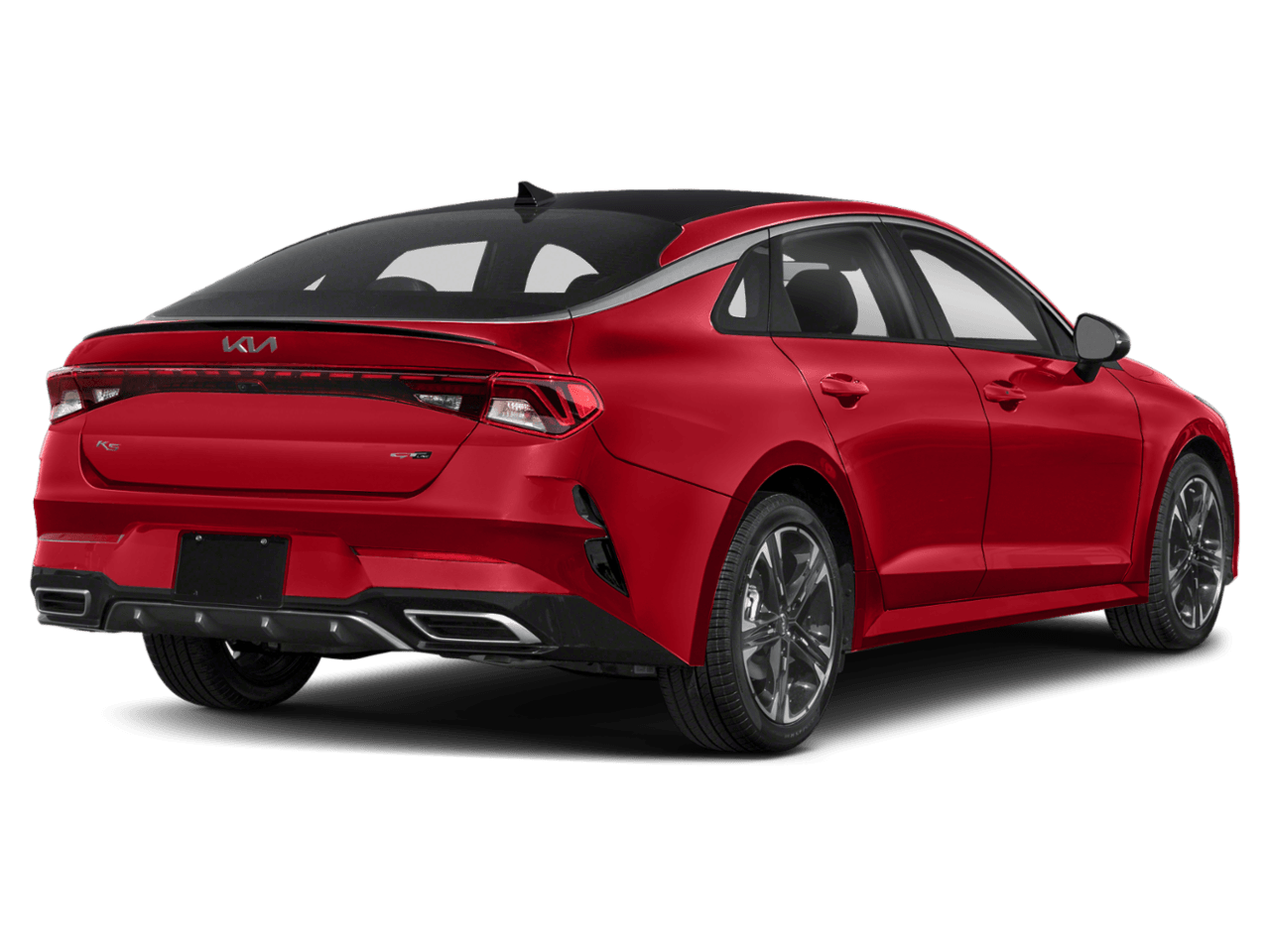 2022 Kia K5 GT-Line - Rear 3/4, facing to the right