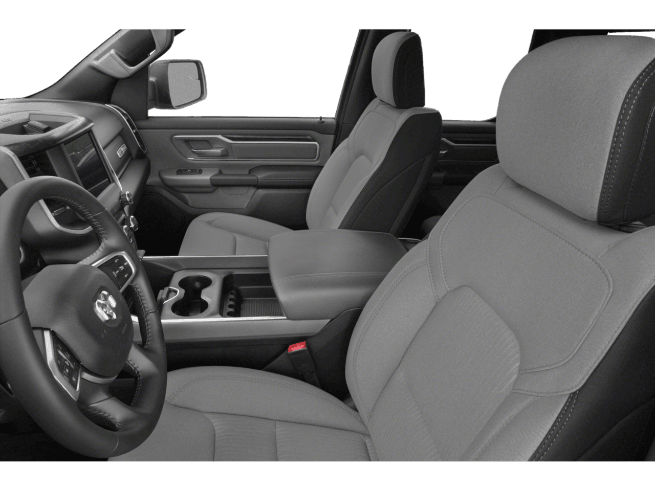 2022 Ram 1500 Big Horn - Interior Driver's Side with Door Open, Front Seat Feature