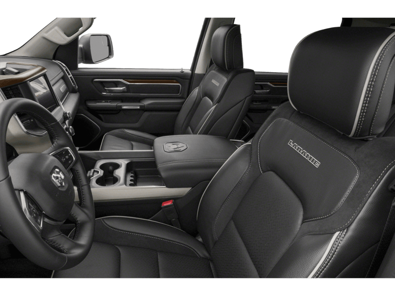 2022 Ram 1500 Laramie - Interior Driver's Side with Door Open, Front Seat Feature