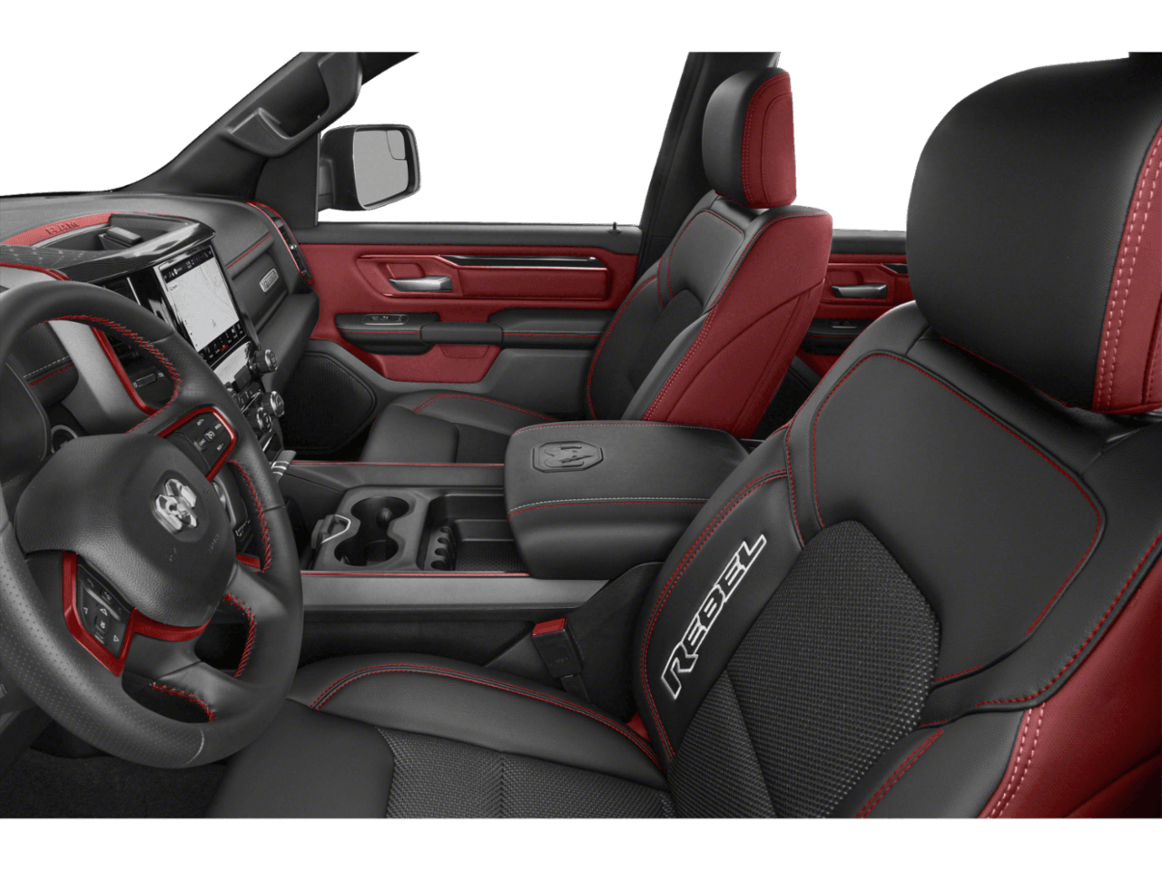2022 Ram 1500 Rebel - Interior Driver's Side with Door Open, Front Seat Feature