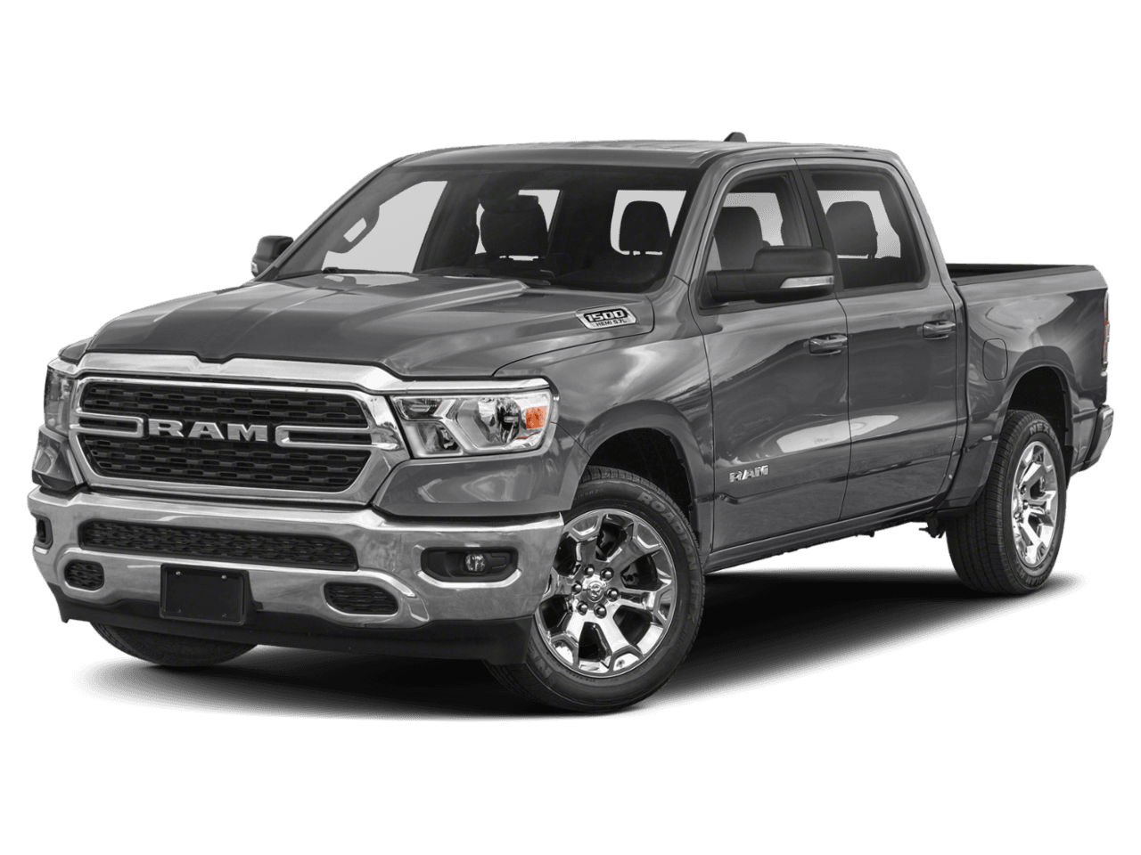 2022 Ram 1500 Big Horn - Front 3/4, facing to the left