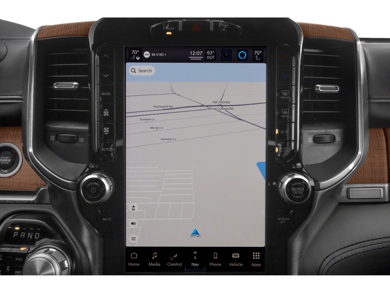 2022 Ram 1500 Longhorn - Interior Navigation System
