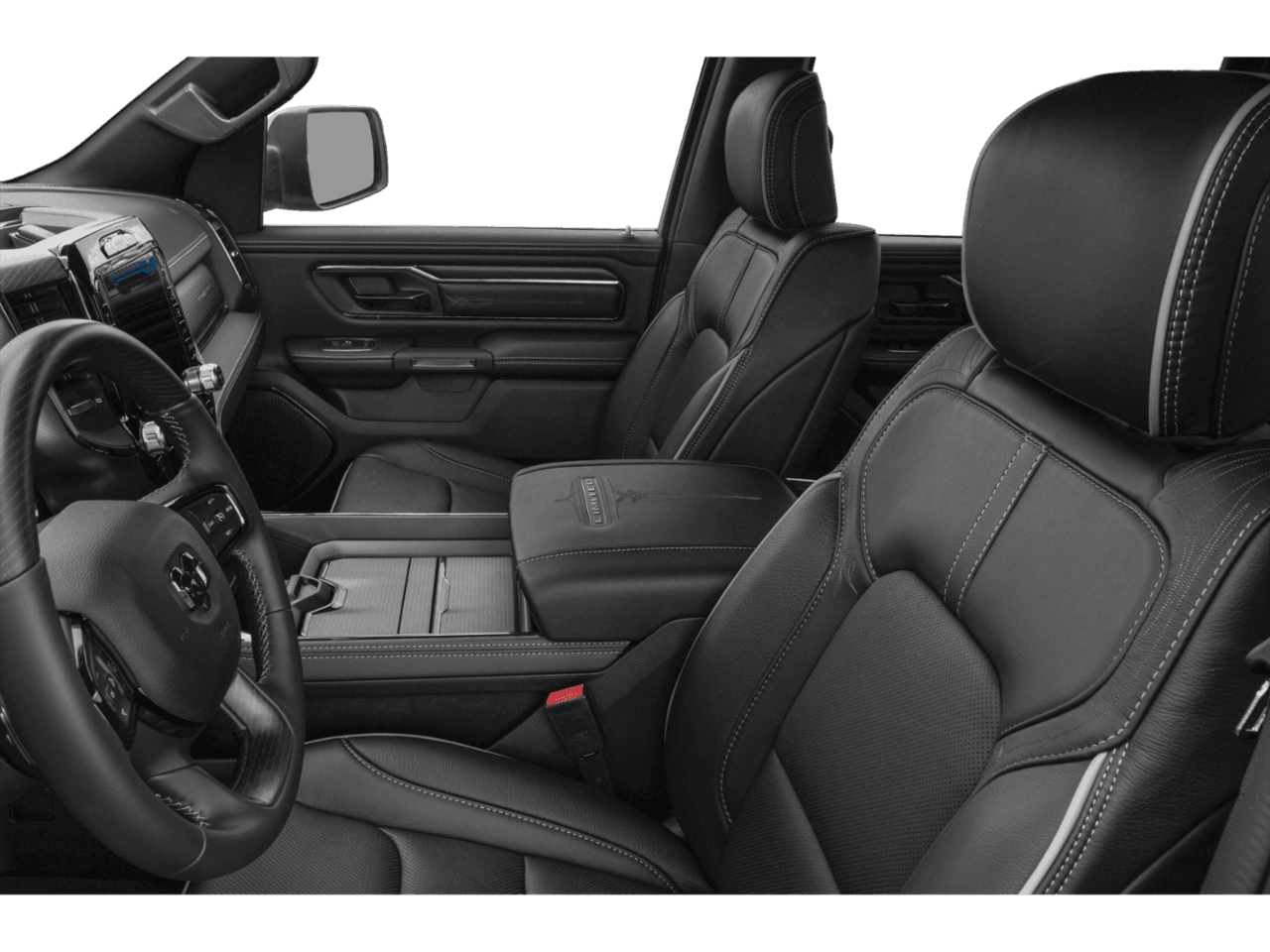 2022 Ram 1500 Limited - Interior Driver's Side with Door Open, Front Seat Feature