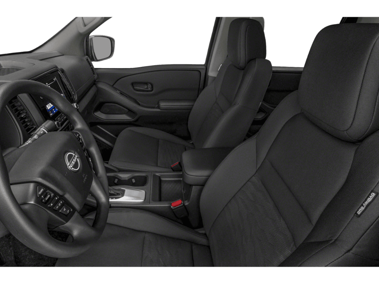 2022 Nissan Frontier S - Interior Driver's Side with Door Open, Front Seat Feature