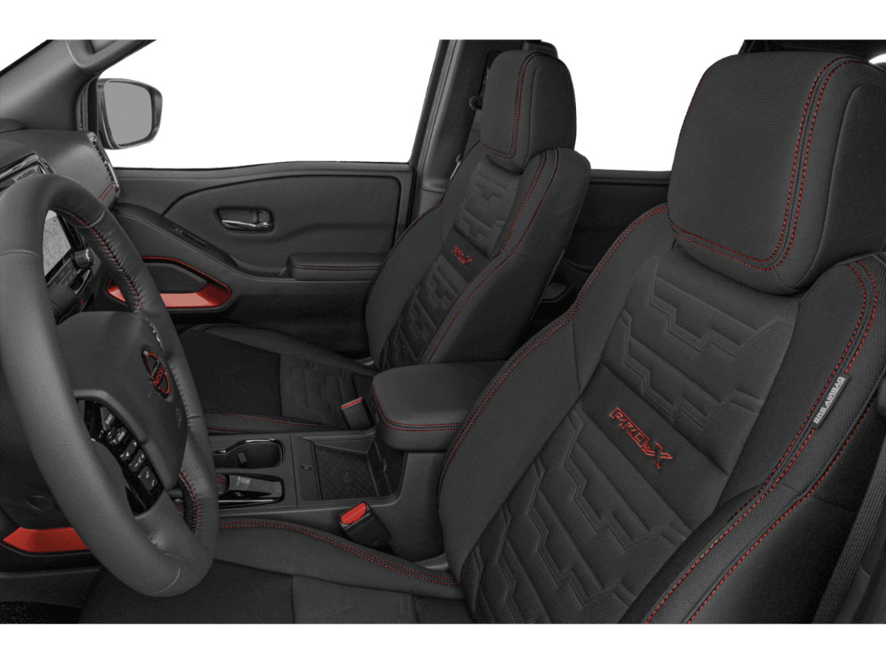2022 Nissan Frontier PRO-4X - Interior Driver's Side with Door Open, Front Seat Feature