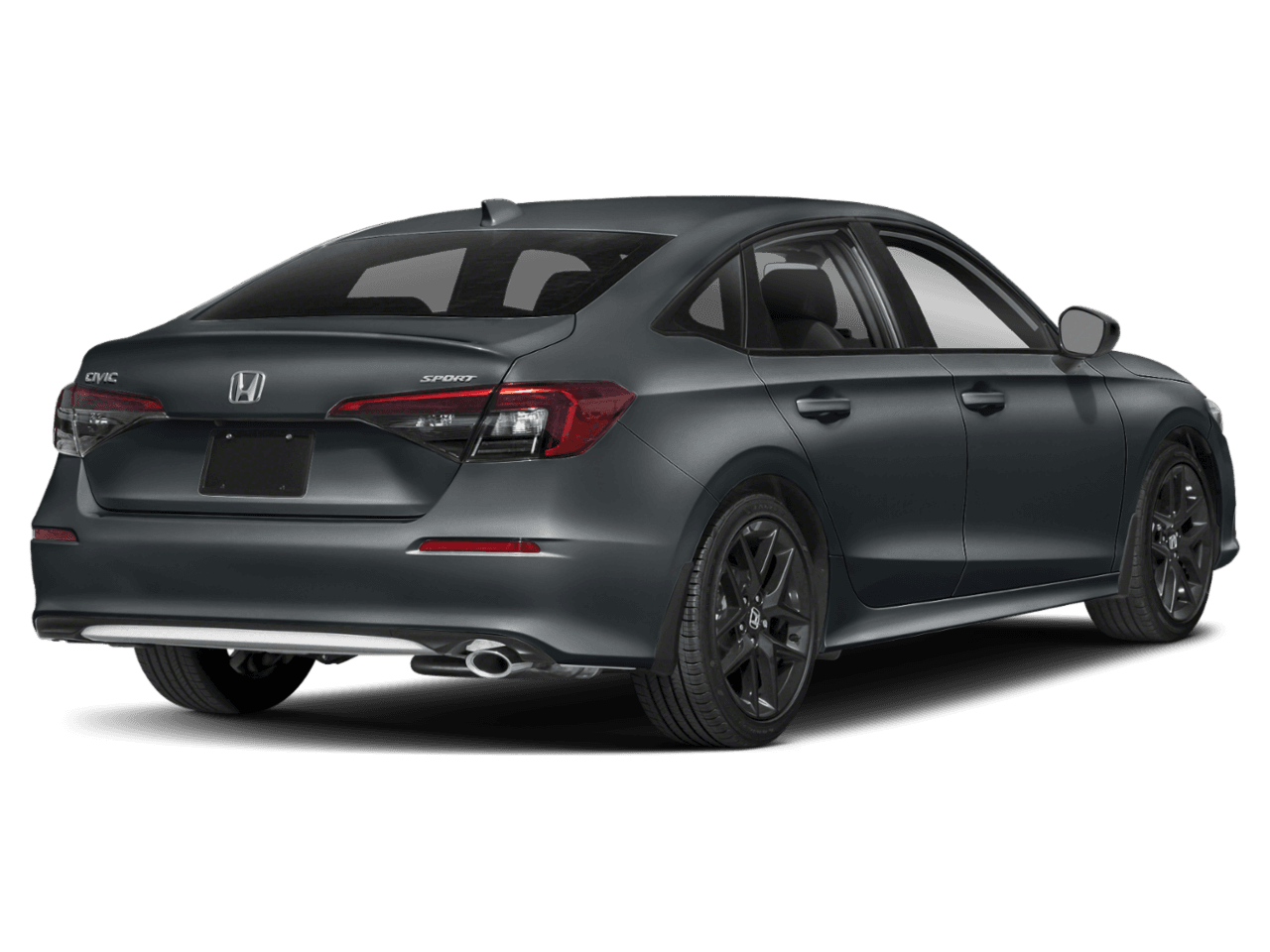 2022 Honda Civic Sedan Sport - Rear 3/4, facing to the right
