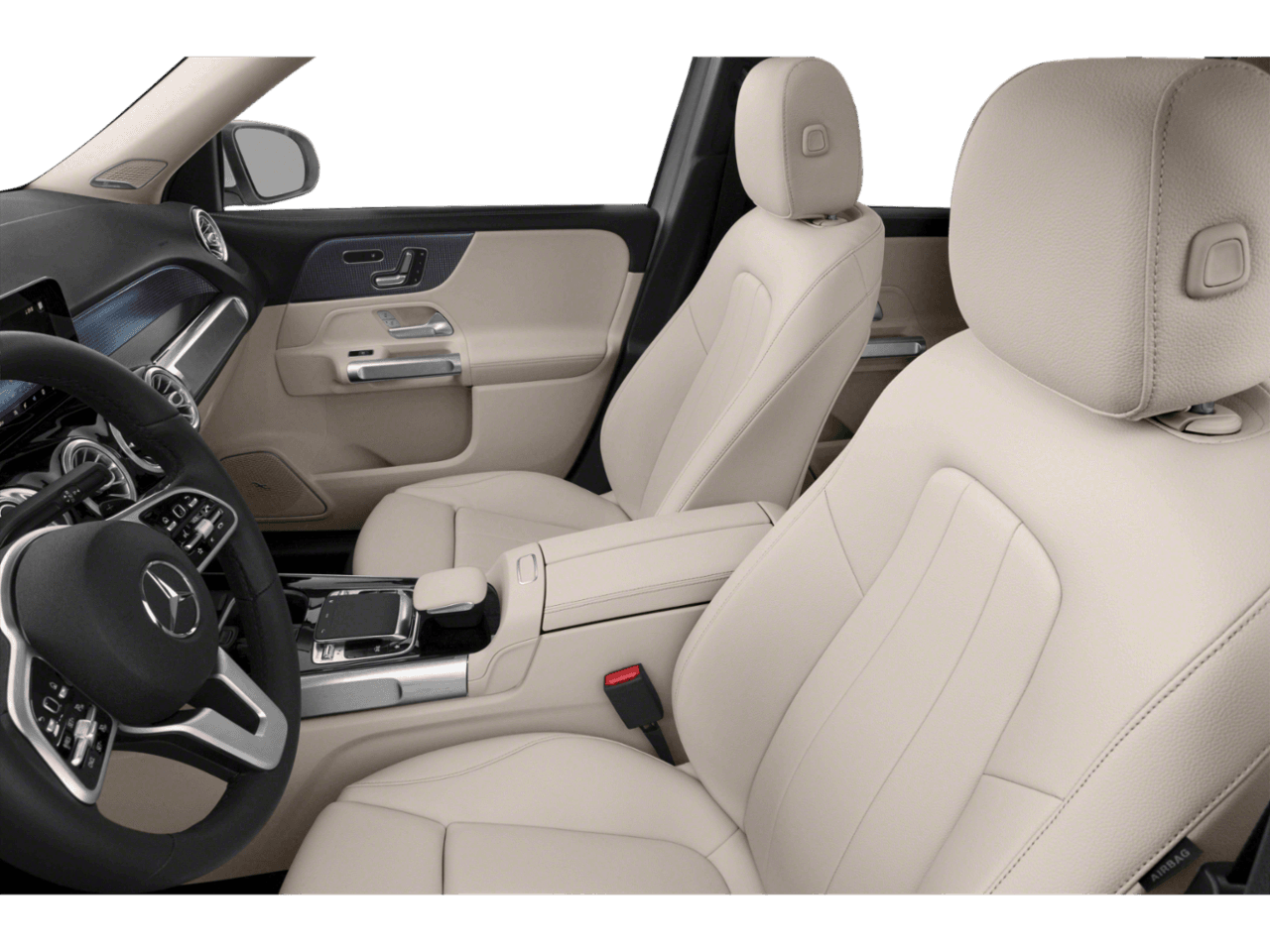 2022 Mercedes-Benz GLB GLB 250 - Interior Driver's Side with Door Open, Front Seat Feature