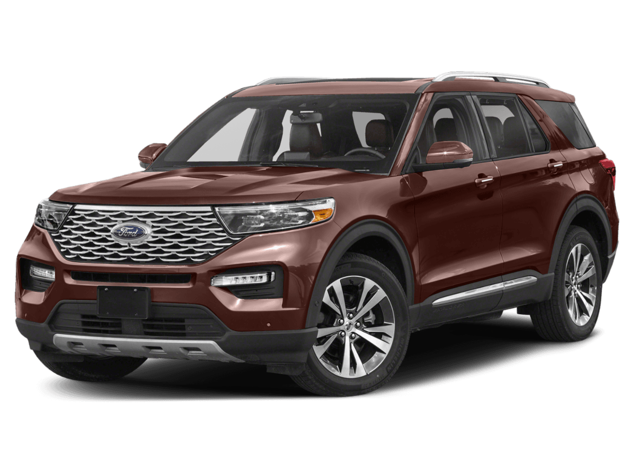 2022 Ford Explorer Platinum - Front 3/4, facing to the left