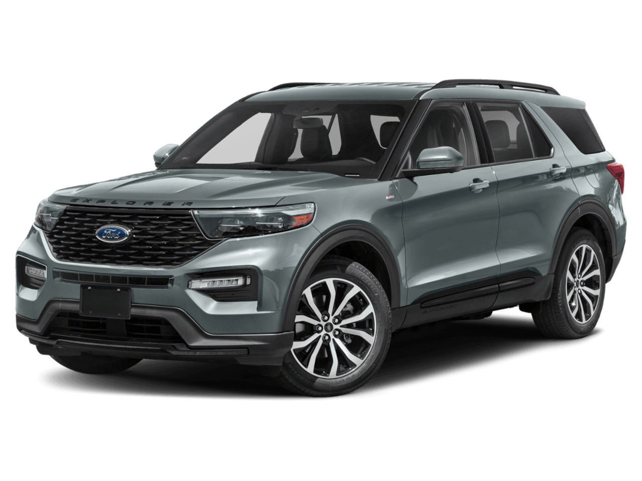 2022 Ford Explorer ST-Line - Front 3/4, facing to the left