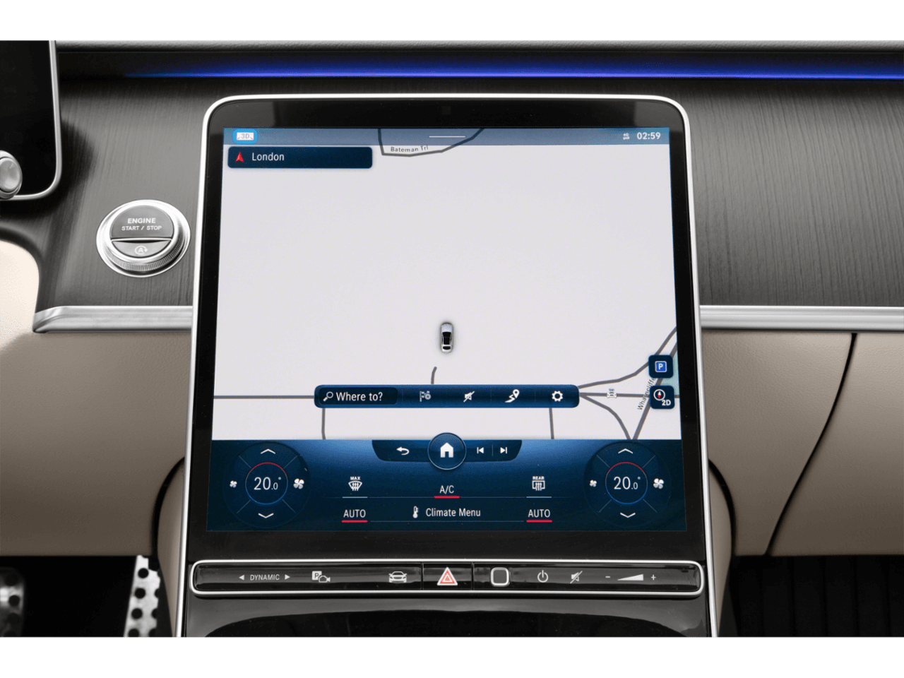 2022 Mercedes-Benz S-Class S 580 - Interior Navigation System