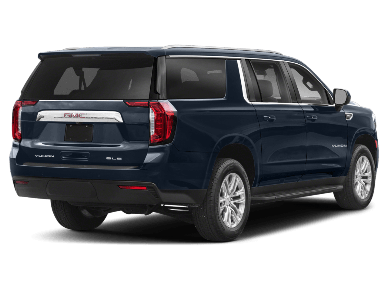 2022 GMC Yukon XL SLE - Rear 3/4, facing to the right