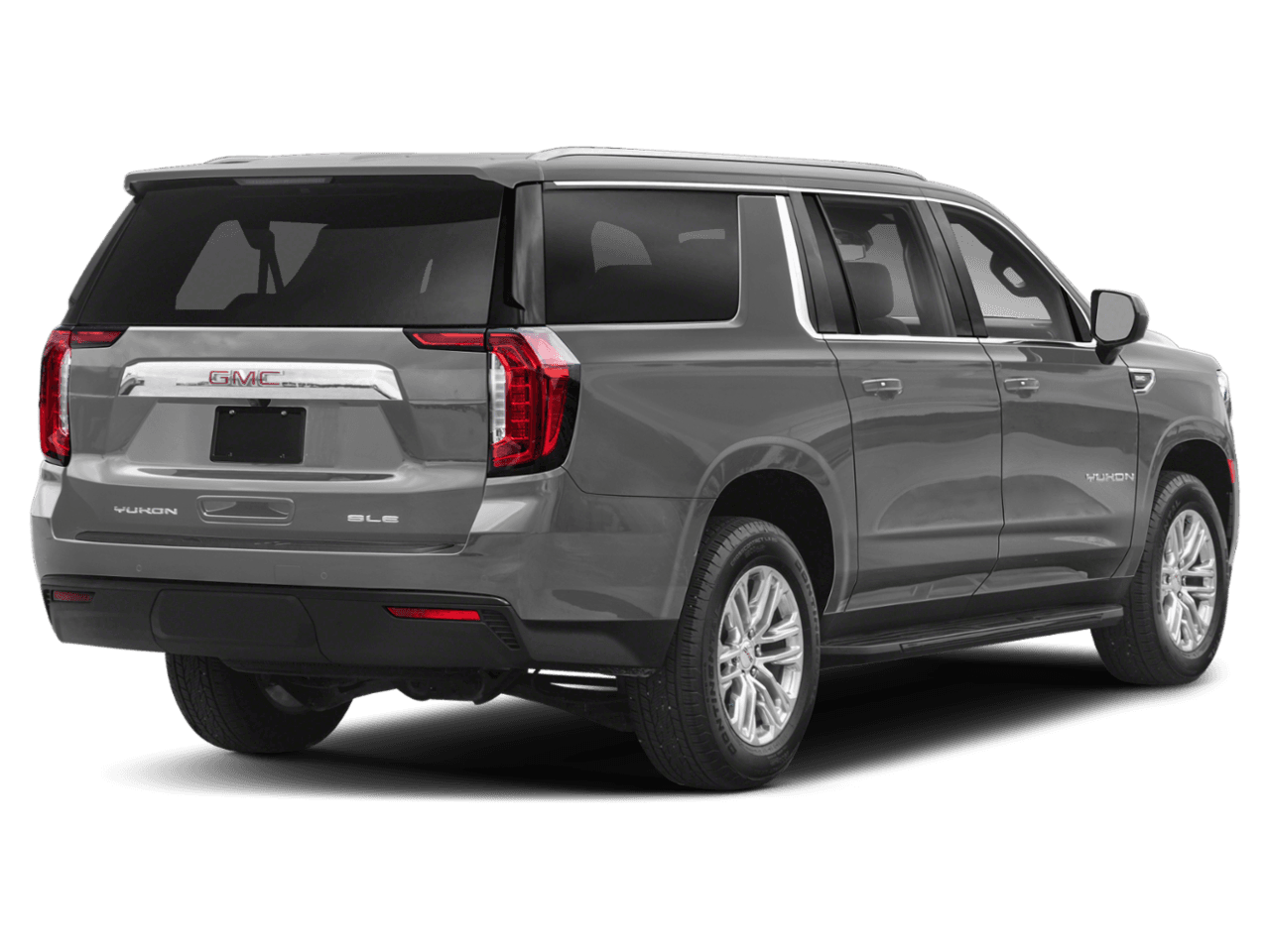 2022 GMC Yukon XL SLE - Rear 3/4, facing to the right