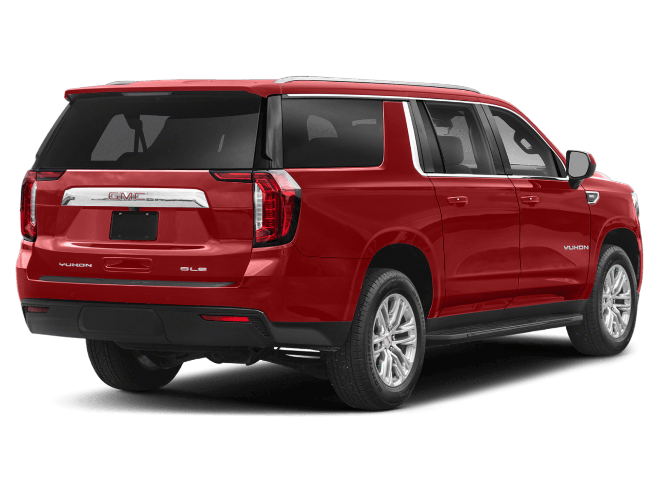 2022 GMC Yukon XL SLE - Rear 3/4, facing to the right