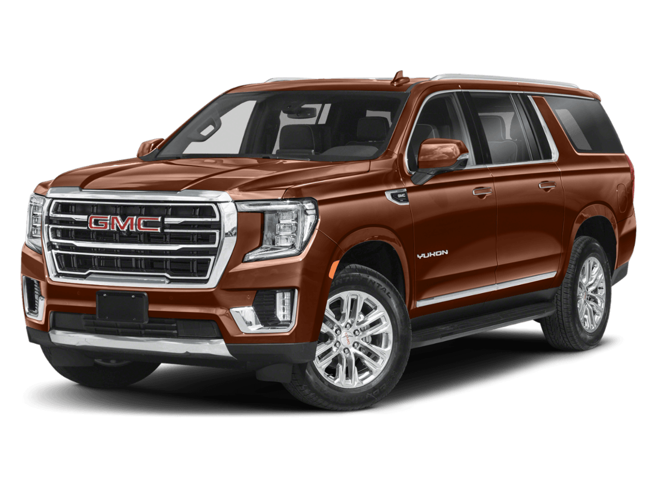 2022 GMC Yukon XL SLT - Front 3/4, facing to the left