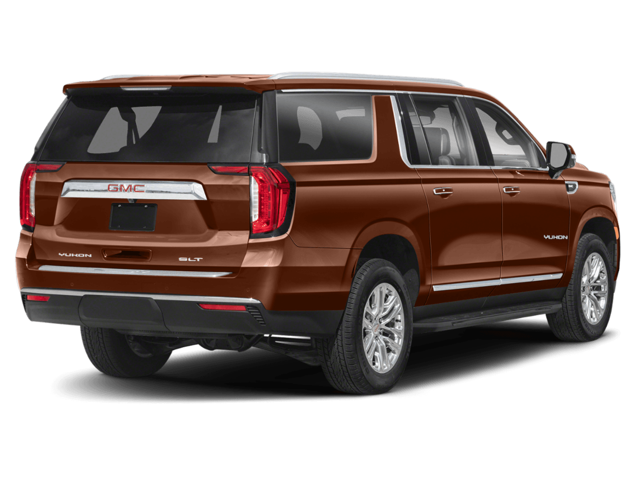 2022 GMC Yukon XL SLT - Rear 3/4, facing to the right