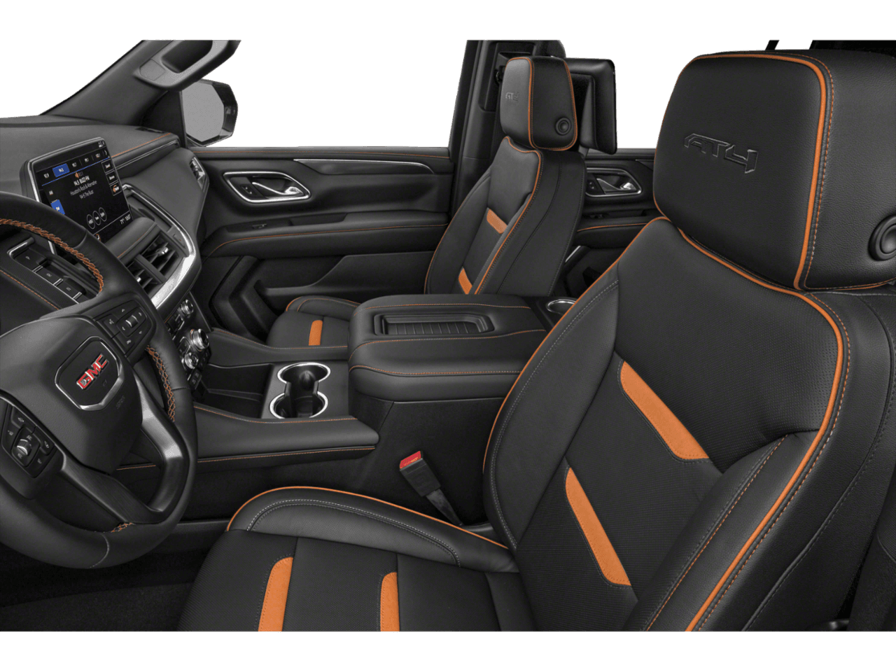 2022 GMC Yukon XL AT4 - Interior Driver's Side with Door Open, Front Seat Feature