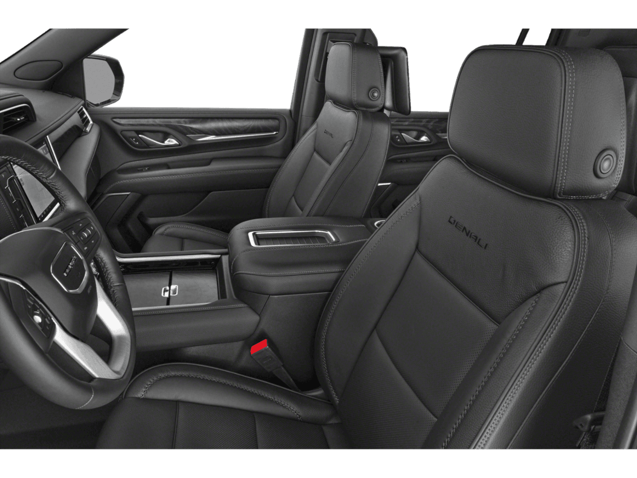 2022 GMC Yukon XL Denali - Interior Driver's Side with Door Open, Front Seat Feature