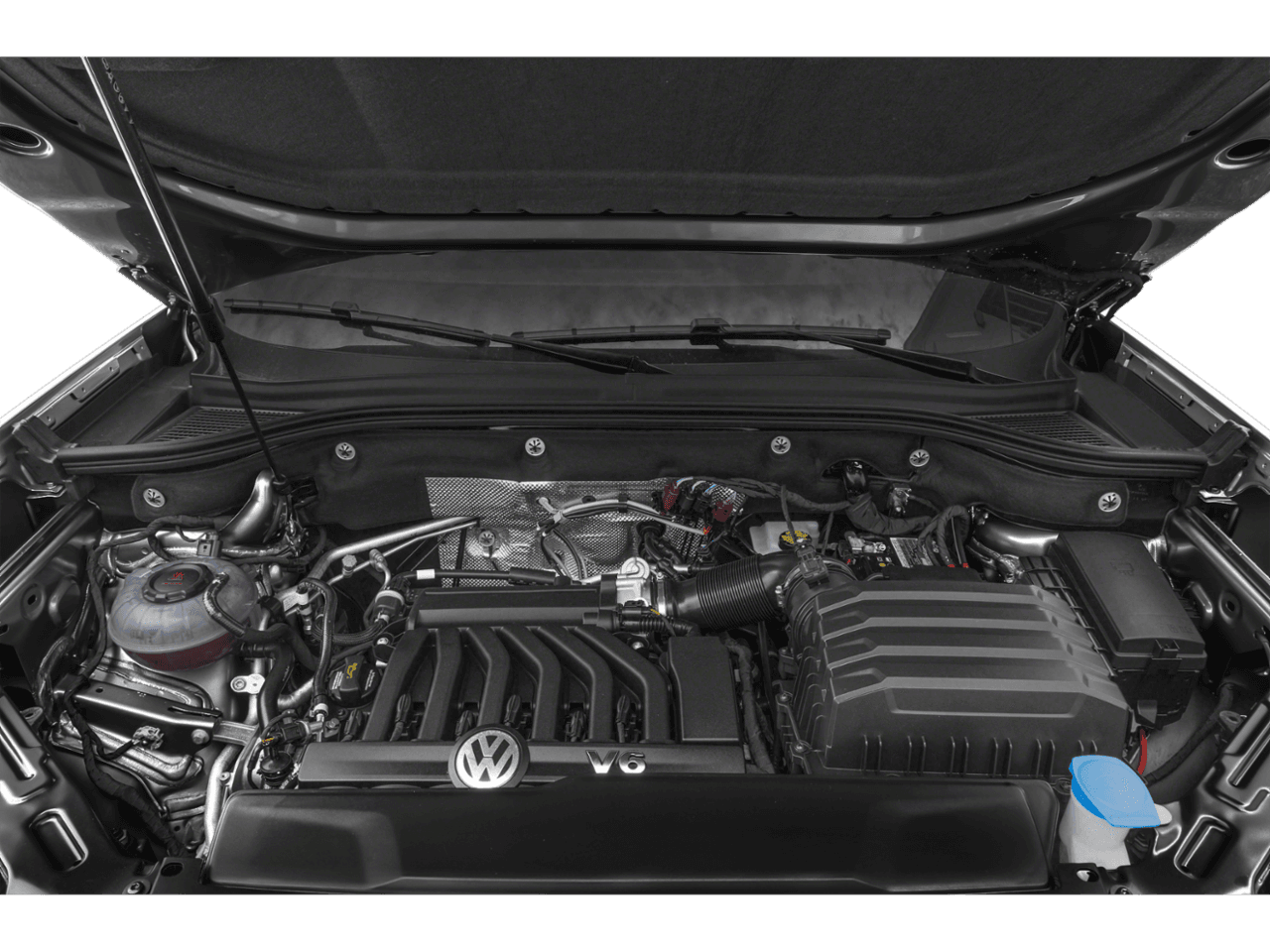 2022 Volkswagen Atlas 3.6L V6 SEL R-Line Black - Interior Engine Shot Feature