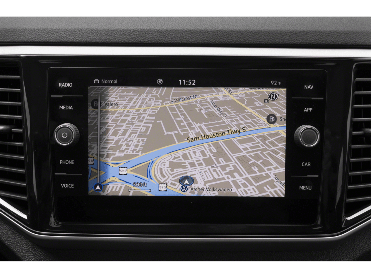 2022 Volkswagen Atlas 3.6L V6 SEL R-Line Black - Interior Navigation System