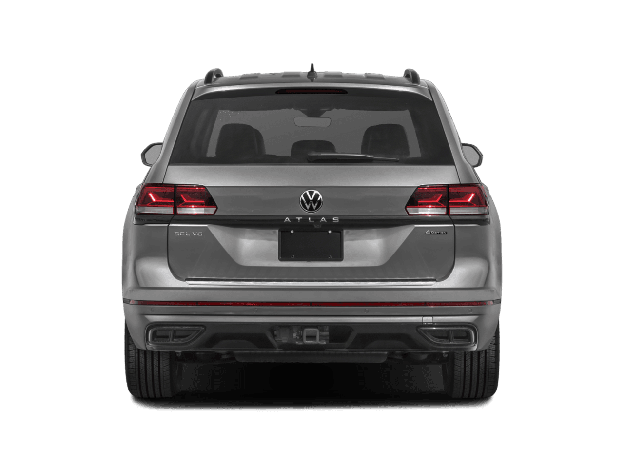 2022 Volkswagen Atlas 3.6L V6 SEL R-Line Black - Rear (full)