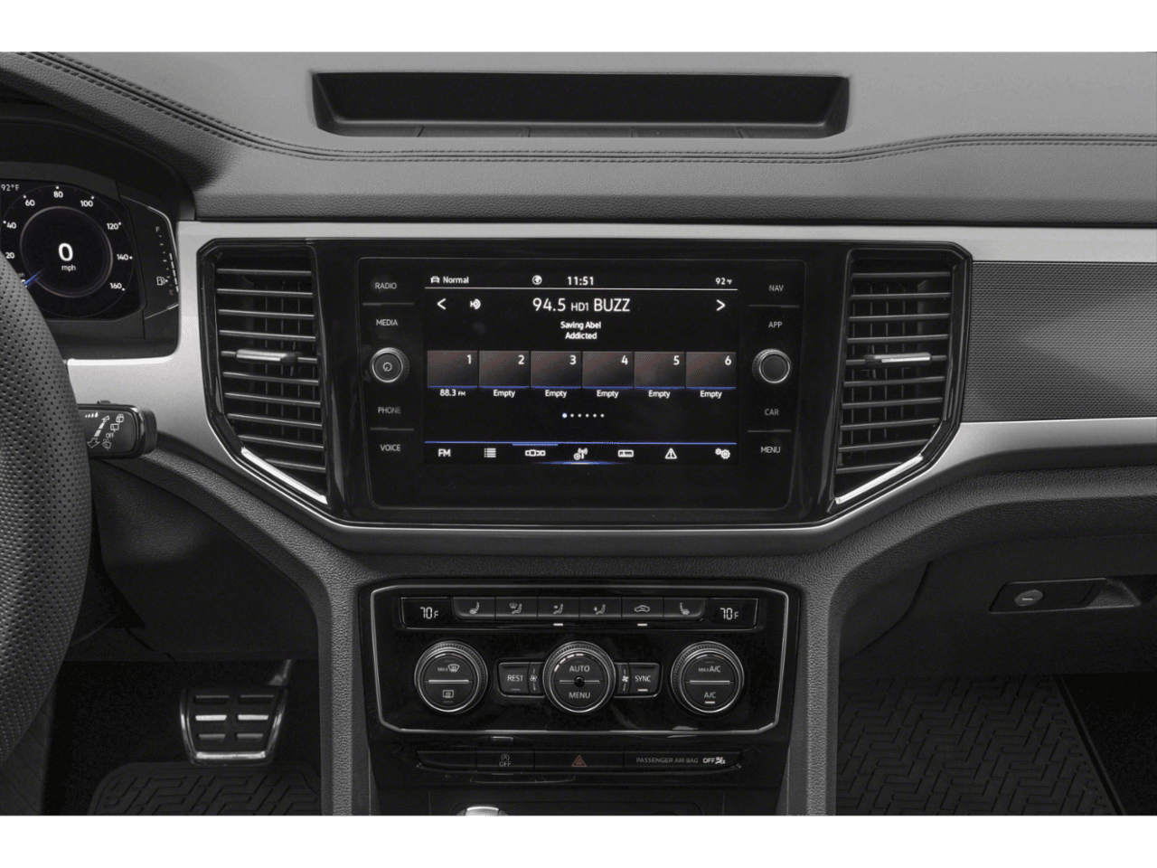 2022 Volkswagen Atlas 3.6L V6 SEL R-Line Black - Interior Stereo System