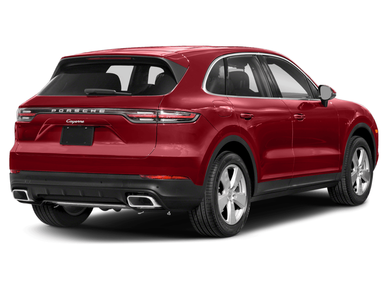 2022 Porsche Cayenne Turbo - Rear 3/4, facing to the right