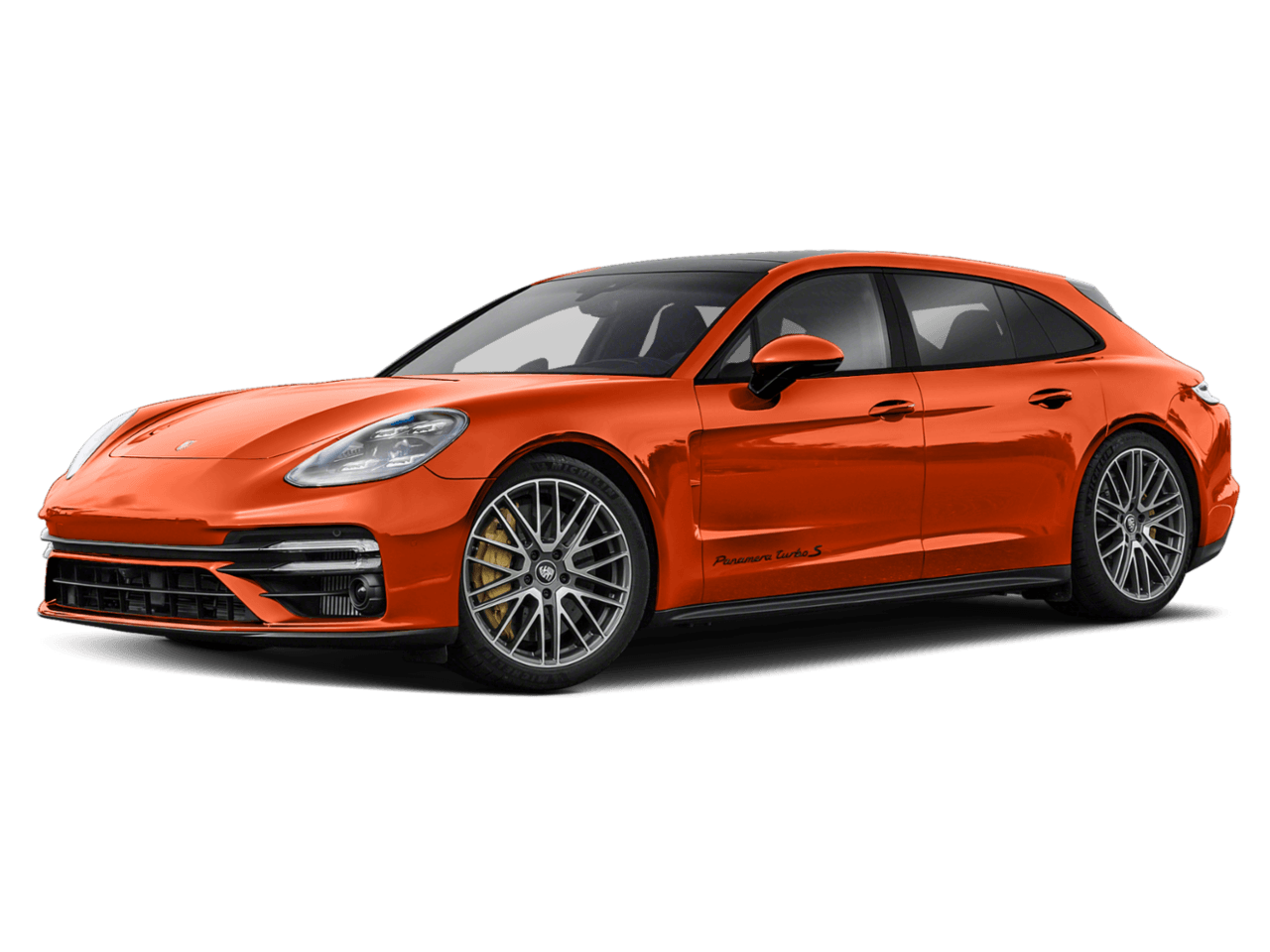 2022 Porsche Panamera Turbo S - Front 3/4, facing to the left