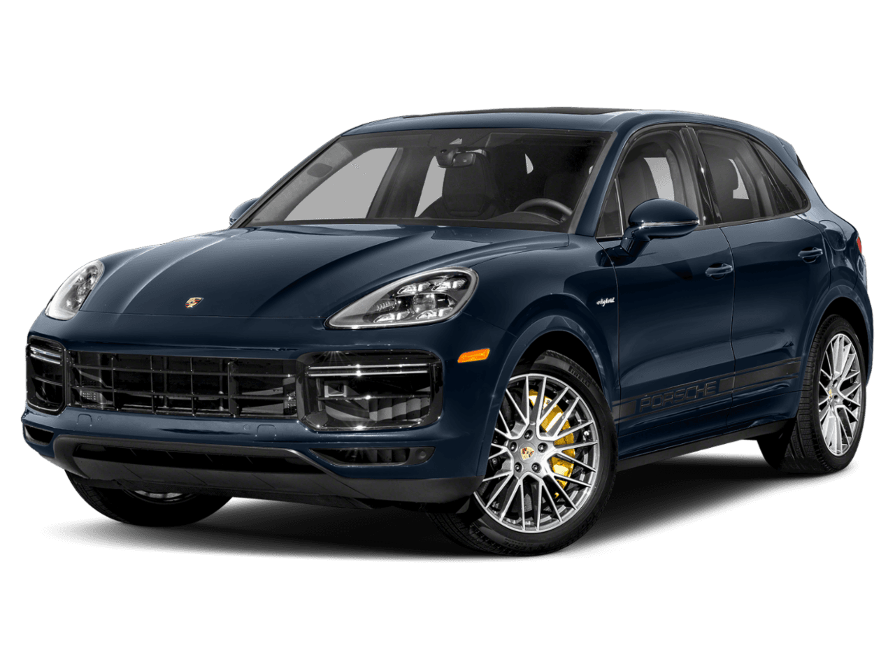 2022 Porsche Cayenne Turbo S E-Hybrid - Front 3/4, facing to the left