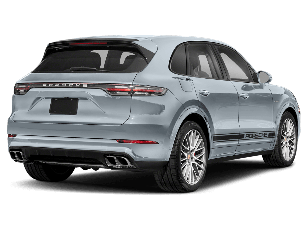 2022 Porsche Cayenne Turbo S E-Hybrid - Rear 3/4, facing to the right