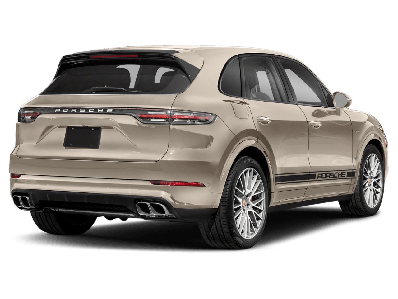 2022 Porsche Cayenne Turbo S E-Hybrid - Rear 3/4, facing to the right