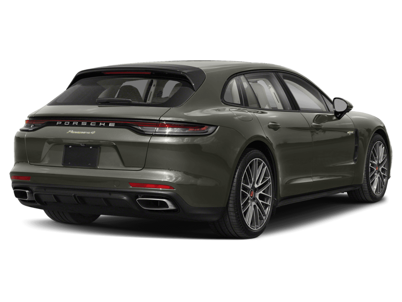 2022 Porsche Panamera 4 E-Hybrid - Rear 3/4, facing to the right