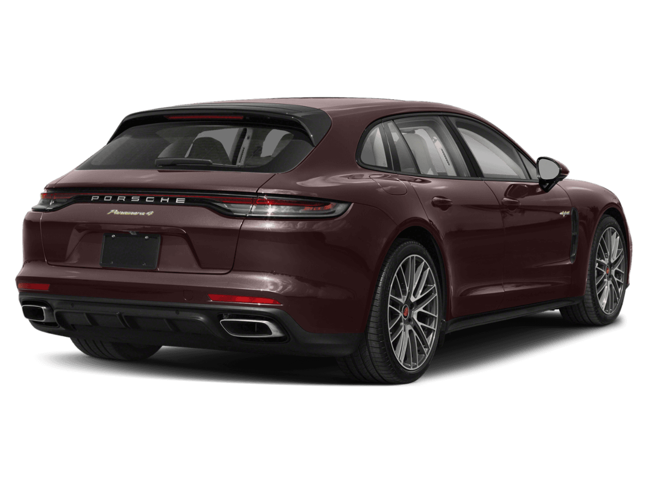 2022 Porsche Panamera 4 E-Hybrid - Rear 3/4, facing to the right