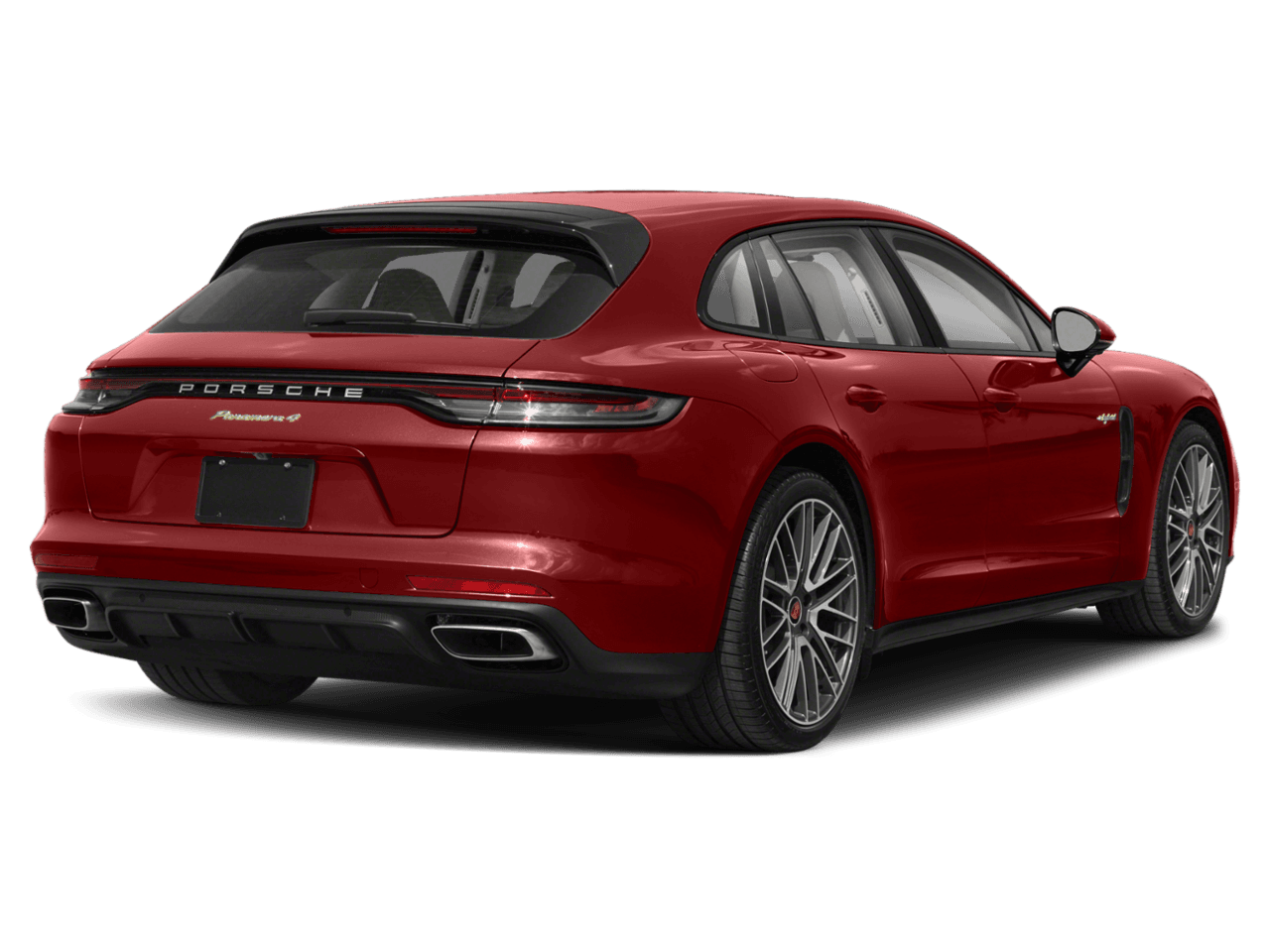 2022 Porsche Panamera 4 E-Hybrid - Rear 3/4, facing to the right