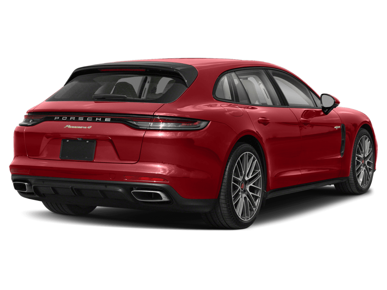 2022 Porsche Panamera 4 E-Hybrid - Rear 3/4, facing to the right