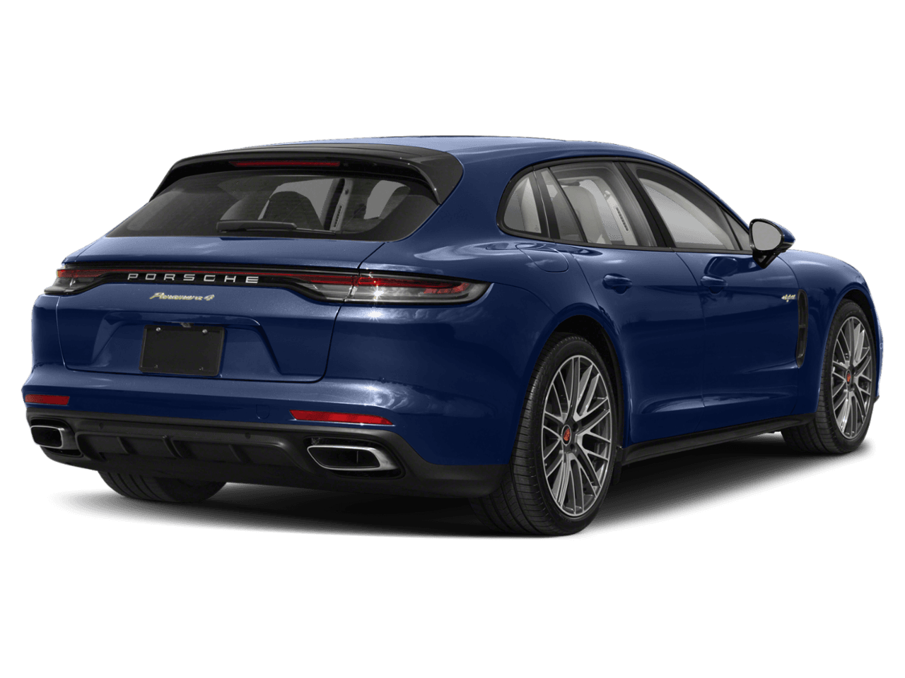 2022 Porsche Panamera 4S E-Hybrid - Rear 3/4, facing to the right
