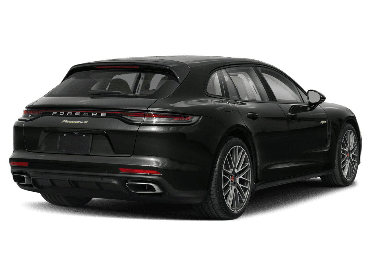 2022 Porsche Panamera 4S E-Hybrid - Rear 3/4, facing to the right