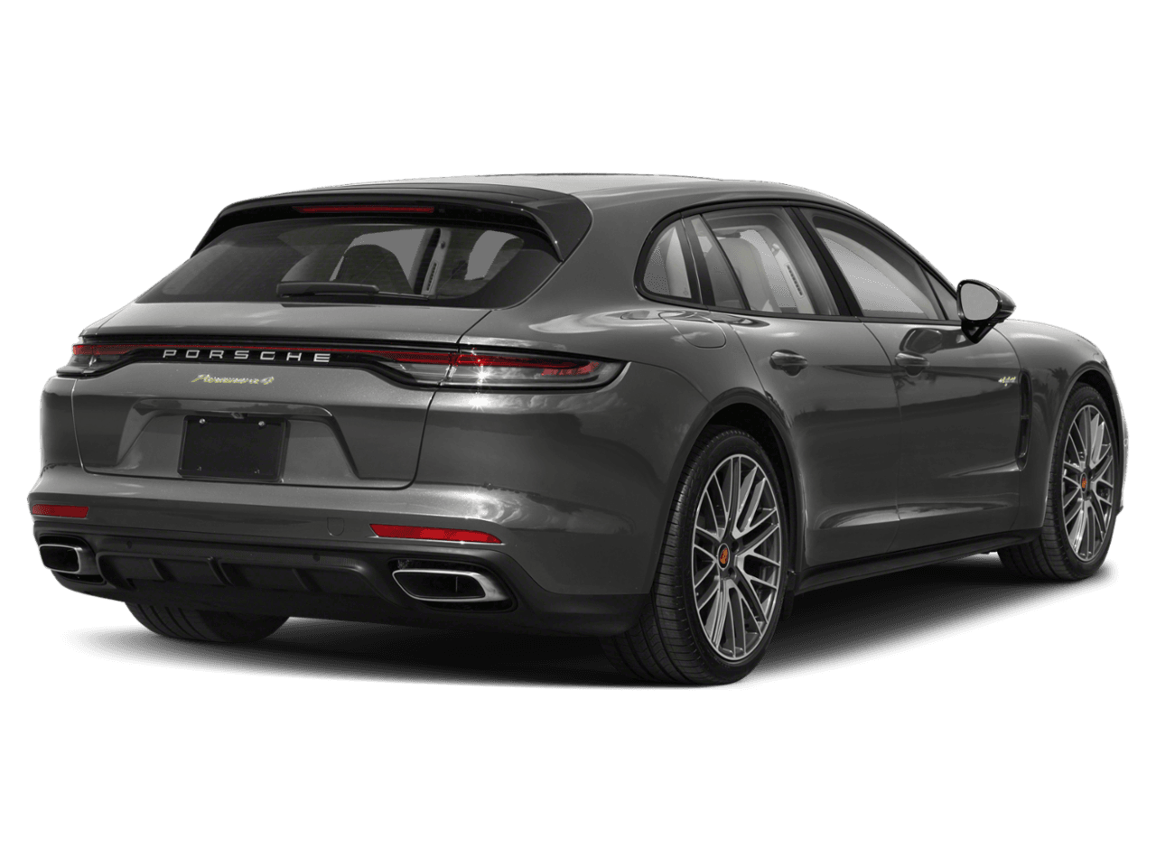 2022 Porsche Panamera 4S E-Hybrid - Rear 3/4, facing to the right