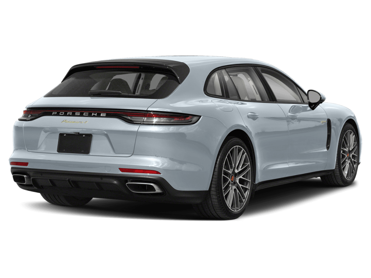 2022 Porsche Panamera 4S E-Hybrid - Rear 3/4, facing to the right
