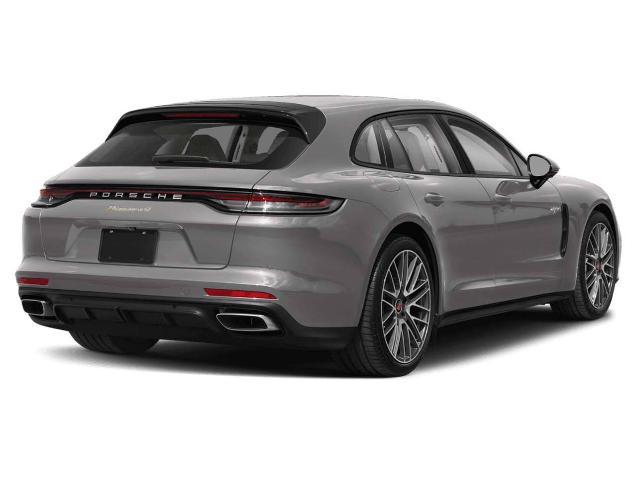 2022 Porsche Panamera 4S E-Hybrid - Rear 3/4, facing to the right