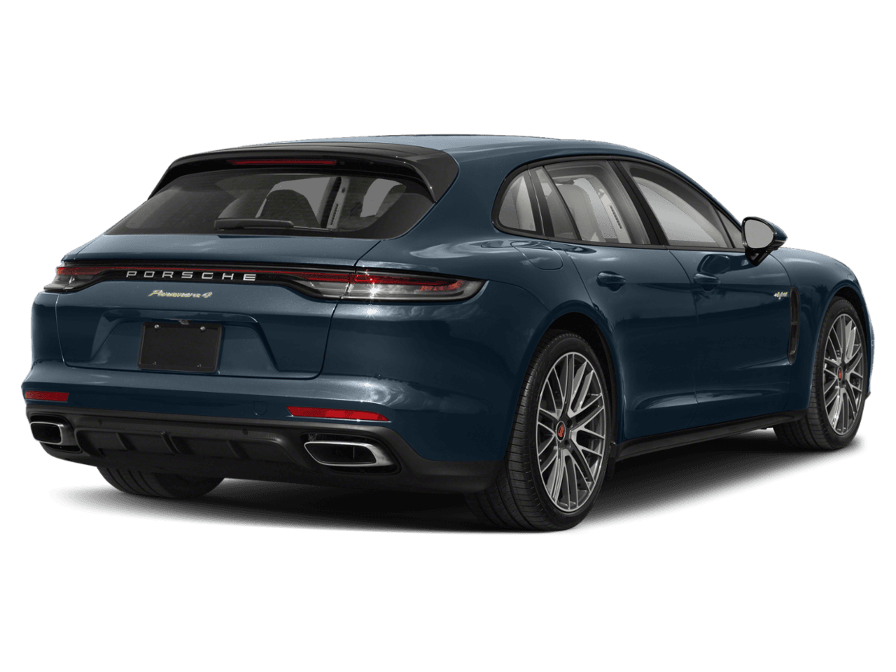 2022 Porsche Panamera Turbo S E-Hybrid - Rear 3/4, facing to the right