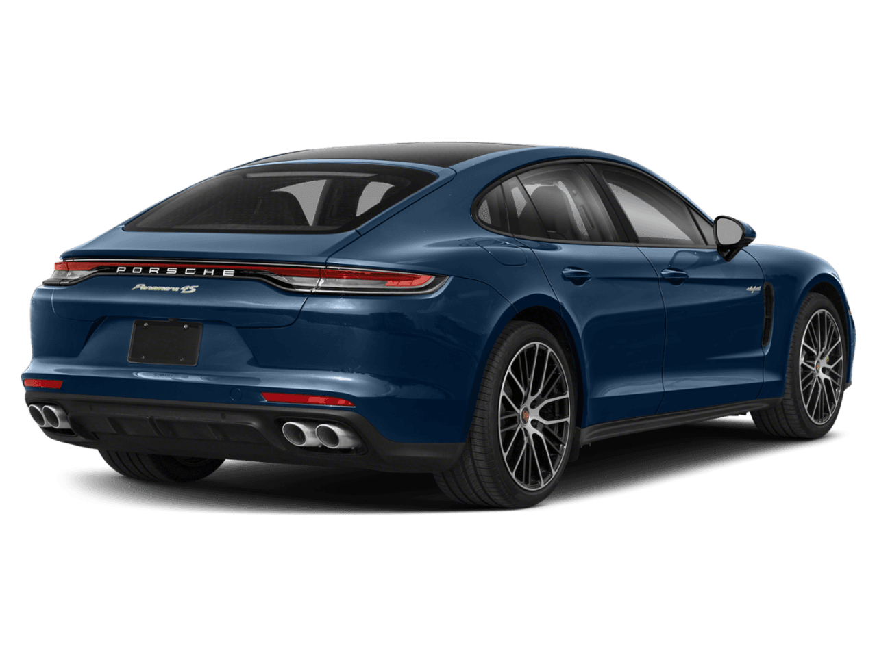 2022 Porsche Panamera 4 E-Hybrid - Rear 3/4, facing to the right