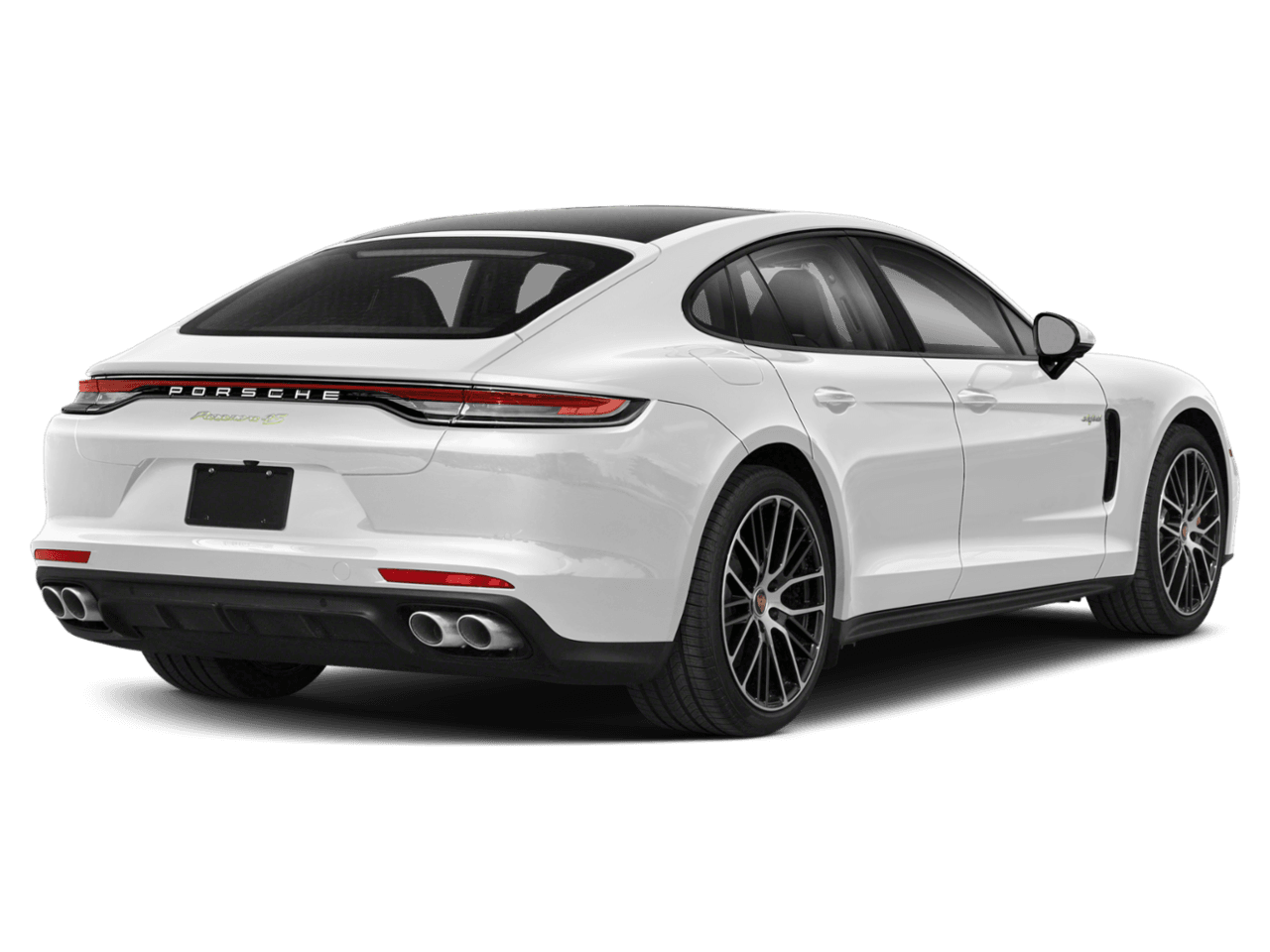 2022 Porsche Panamera 4 E-Hybrid - Rear 3/4, facing to the right