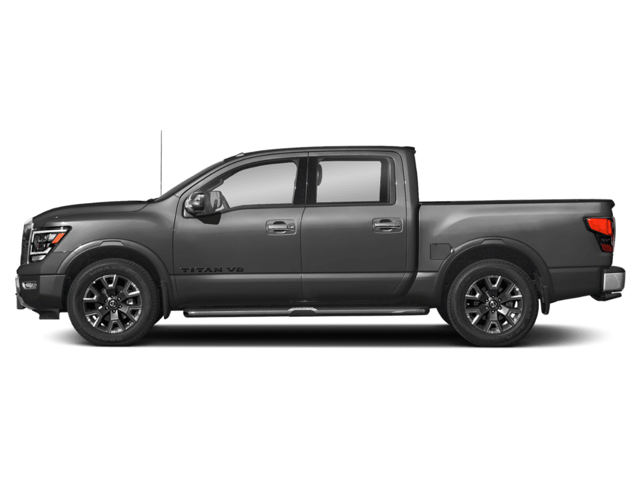 2022 Nissan Titan Platinum Reserve - Profile, facing to the left