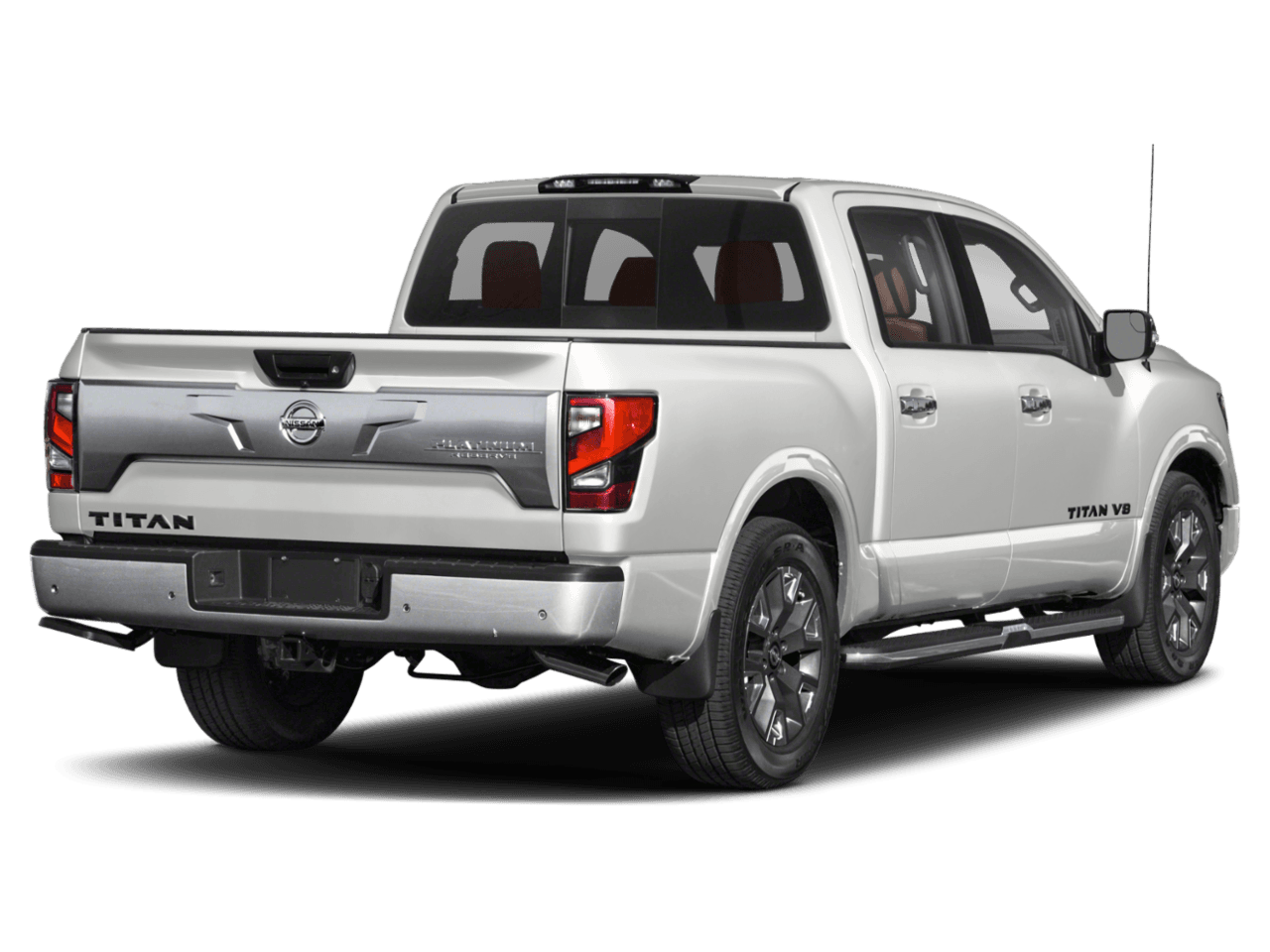 2022 Nissan Titan Platinum Reserve - Rear 3/4, facing to the right