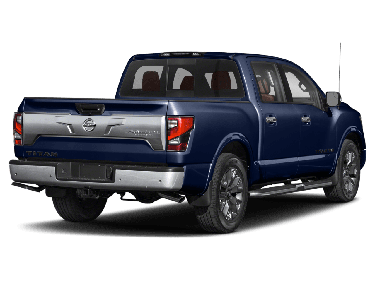 2022 Nissan Titan Platinum Reserve - Rear 3/4, facing to the right