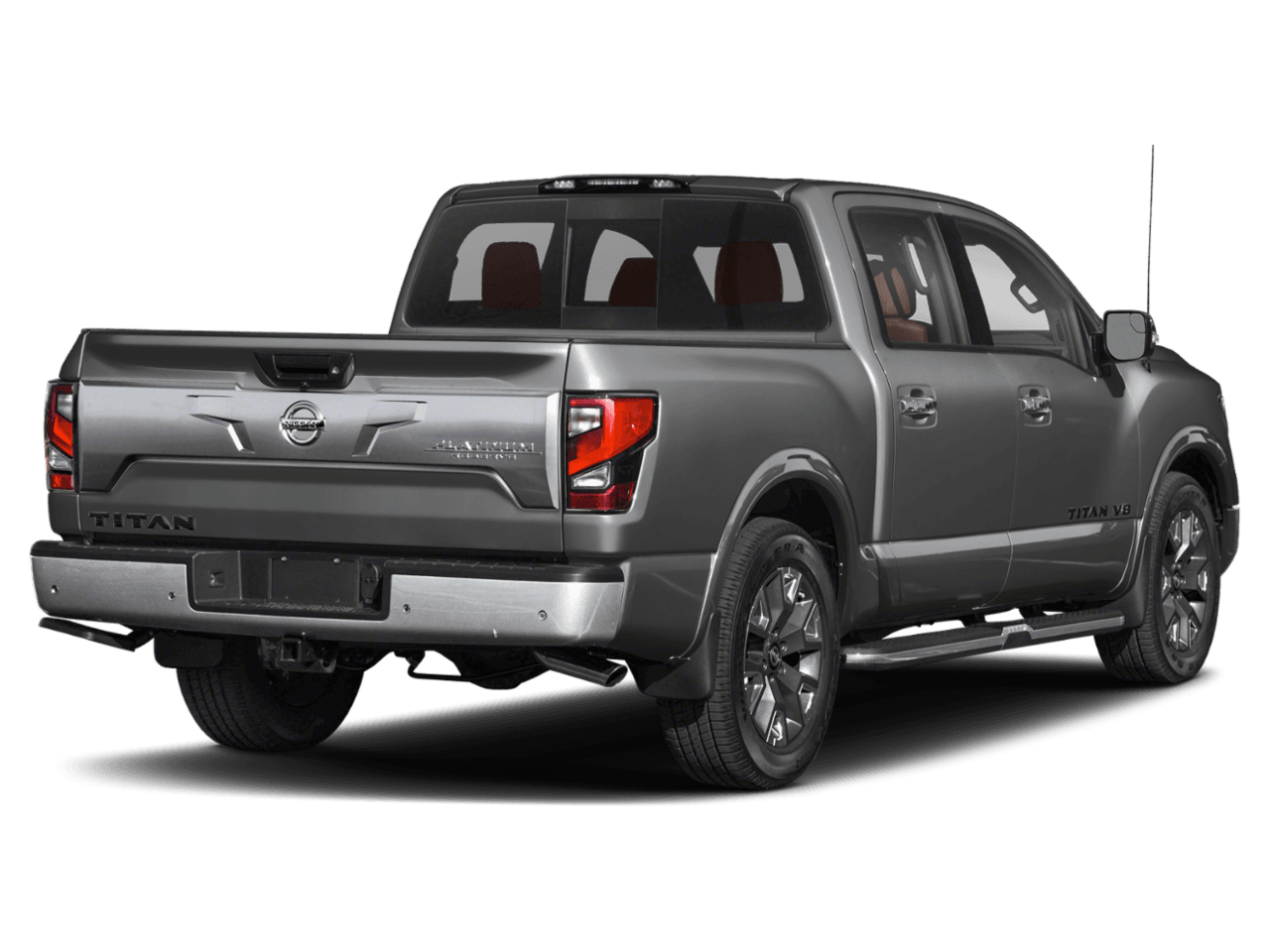 2022 Nissan Titan Platinum Reserve - Rear 3/4, facing to the right