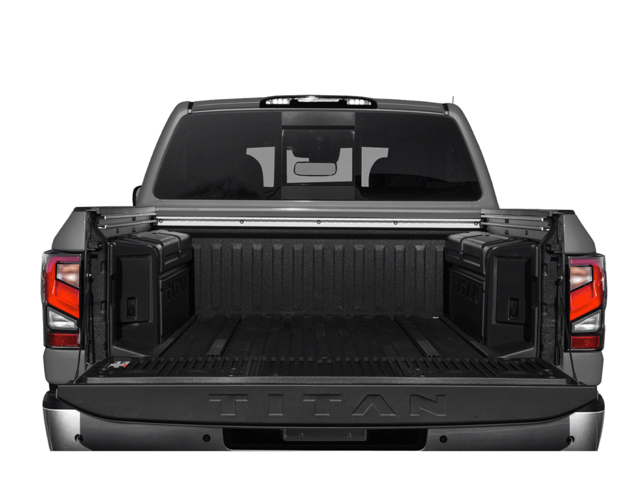 2022 Nissan Titan Platinum Reserve - Interior Trunk with Hatch Open Feature