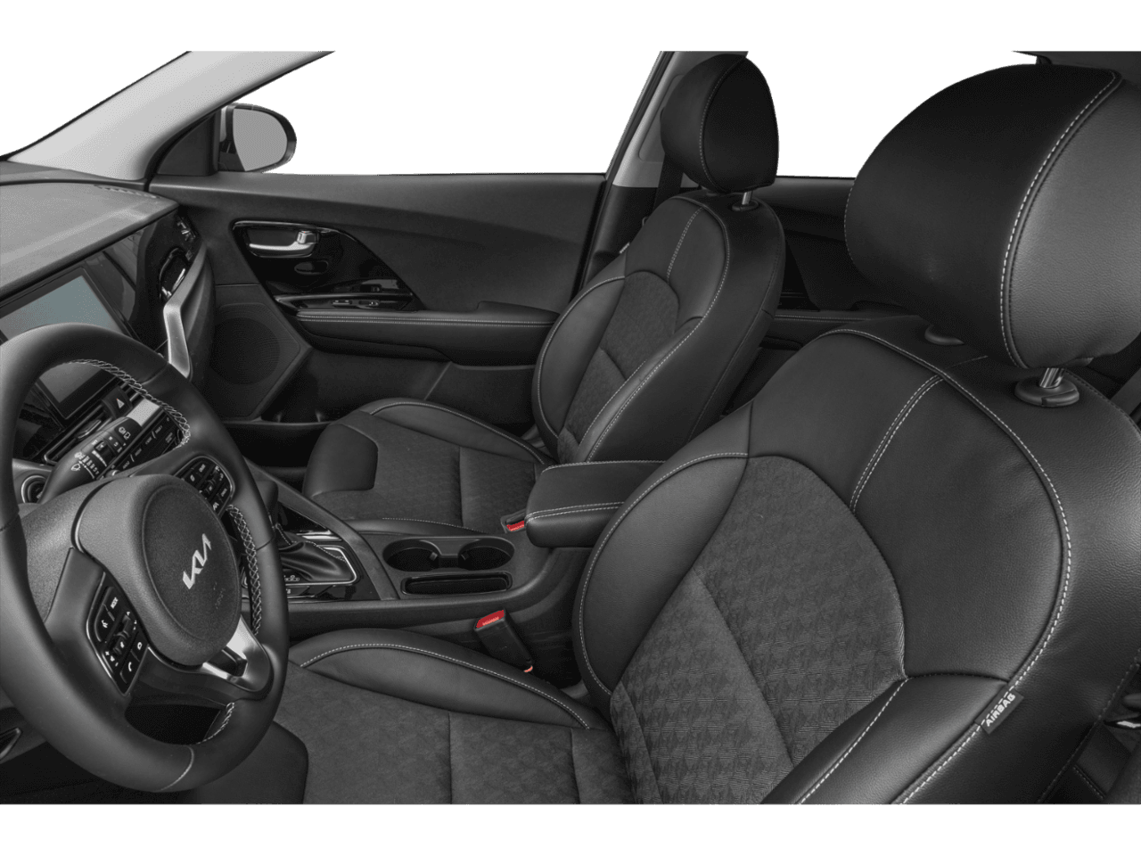 2022 Kia Niro EX Premium - Interior Driver's Side with Door Open, Front Seat Feature