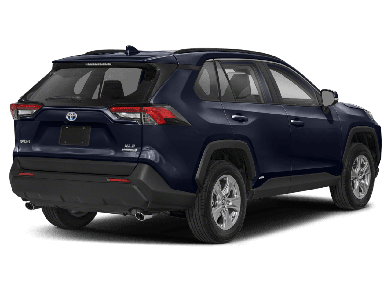 2022 Toyota RAV4 Hybrid XLE Premium - Rear 3/4, facing to the right